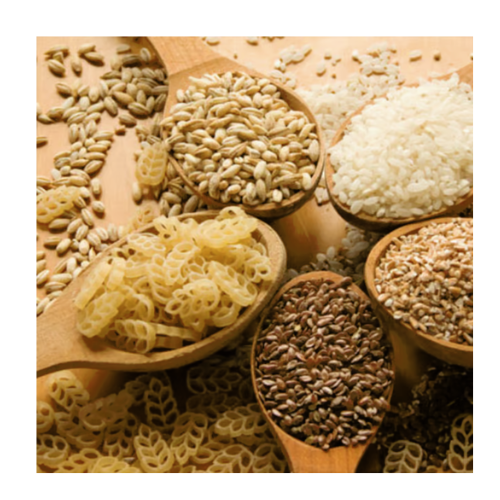المعكرونة والأرز والحبوب