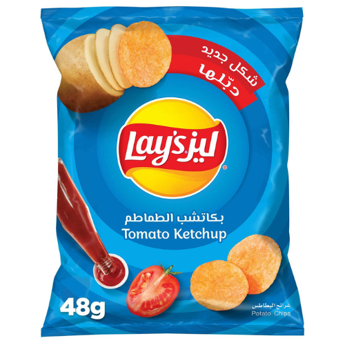 ليز شيبس بالكاتشب 48 ج